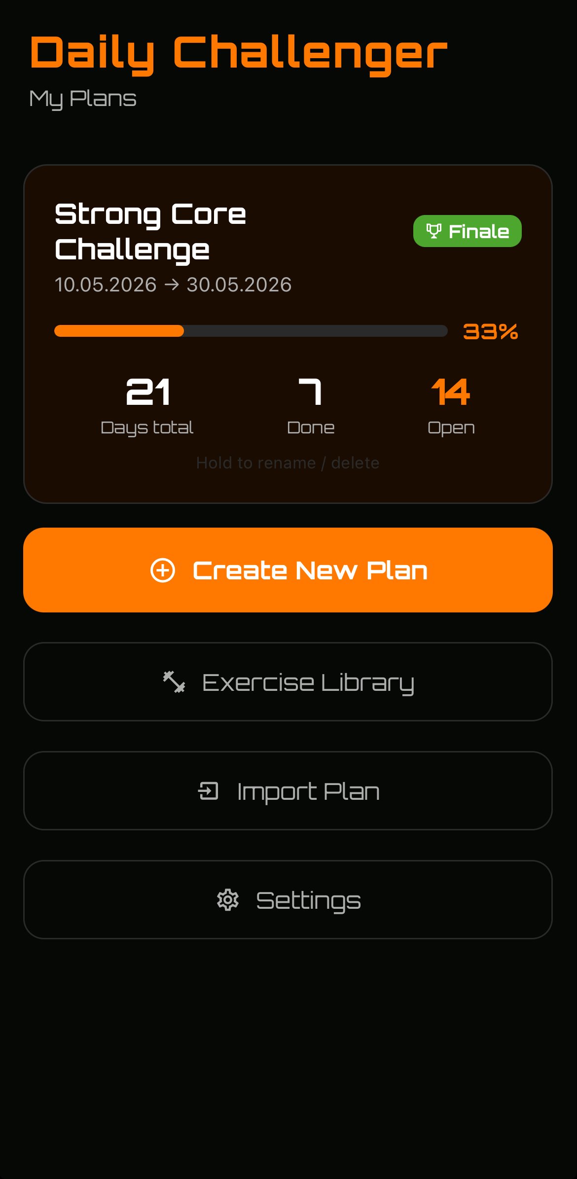 My Plans